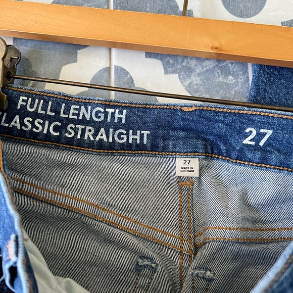 J.Crew Full Length classic Straight Leg Jean size 27 - Picture 2 of 4